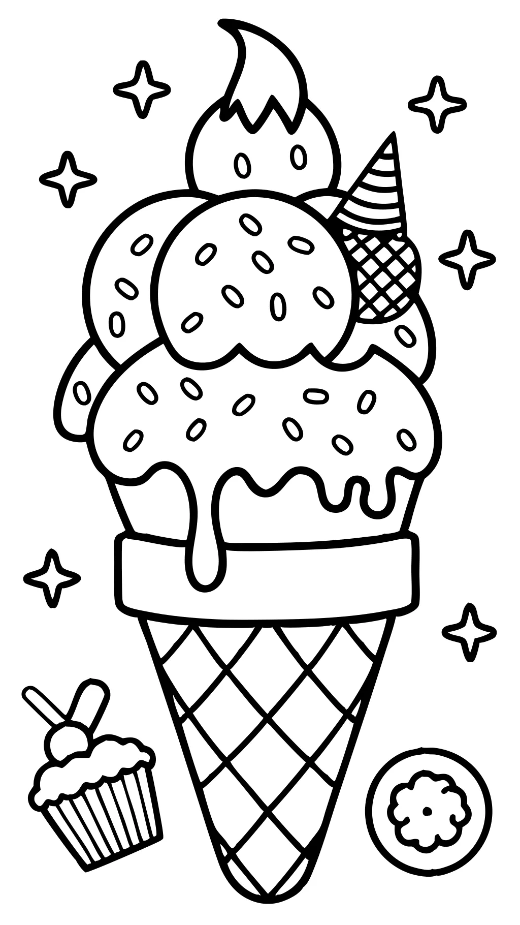 printable ice cream coloring pages